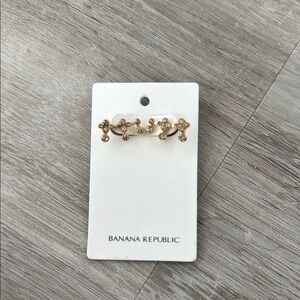 Banana Republic Gold and Silver Earrings